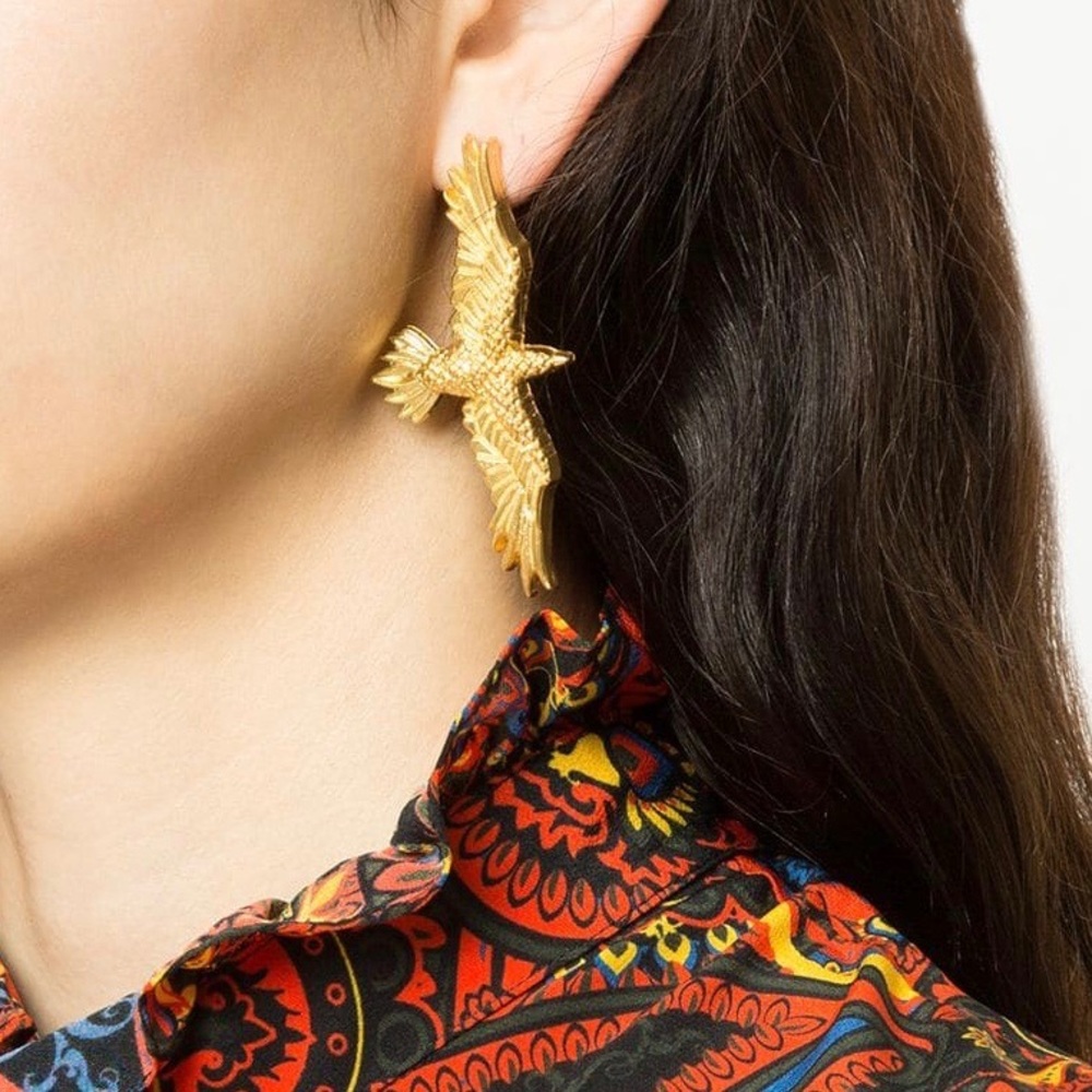 24kt Eagle Earrings